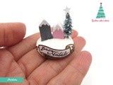 Villaggio natalizio in miniatura