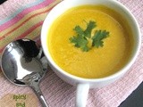 Spicy and creamy pumpkin soup