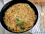 Il #Salento nel piatto per la sesta tappa del #girodeiprimi con la  Frittata Mediterranea  ovvero i Ciciri e Tria salentini, gli spaghetti arabi che i siciliani fecero propri