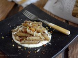 “Le Penne Materane” ovvero Pennette ammolicate con pesto di olive e pistacchio su fonduta di caciocavallo podolico al pepe cubebe per #girodeiprimi