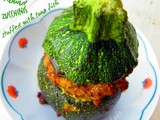Okrugle tikvice punjene tunom :: Round zucchinis stuffed with tuna