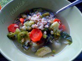 Povrtna juha s brokulom i ječmom :: Broccoli and barley vegetable soup