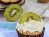 Kiwi fruit cupcakes
