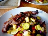 Lamb Chops with roasted garden vegetables