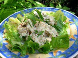Herbs on Saturday ~ Chicken Salad in a Creamy Chive and Lovage Dressing