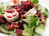 Random Recipes, Day Nine on the Advent Calendar and Goat's Cheese Salad with Quick Cranberry Chutney