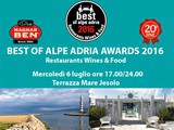 Best of Alpe Adria Awards 2016 Terrazza mare Jesolo Mercoledì 6 luglio 2016