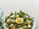 Insalata primavera con tarassaco patate e uova sode