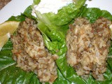 Lebanese Mjadra - Lentil & Rice Lettuce Cups Recipe