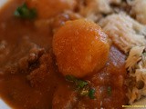 Lebanese Potato and Beef Stew With a Side of Rice Recipe
