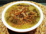 Lentil and chard soup – Adas bi hamoud recipe