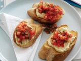 Tomato & hummus crostini Recipe
