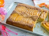 Upside-down mango and coconut cake