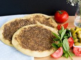 Za’atar man’ouche – flat bread with herbs recipe
