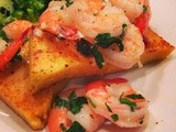 Roasted Shrimp &  Fried  Polenta