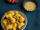 Achari gobhi recipe - cauliflower curry