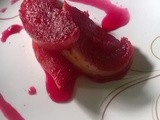 Beet Poached Apple | Dessert With Fruits