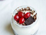 Black forest trifle - trifle recipe in a jar