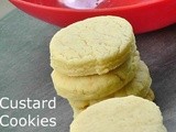 Custard Powder Cookies | Eggless Cookies