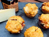 Muffins au fromage de brebis et à la confiture de cerise noire / Muffins with Sheep Cheese and Black Cherry Jam