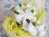 Lettuce wedges with blue cheese dressing | #salad