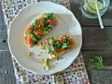 Avocado Toast with tomato, parsley and sea salt
