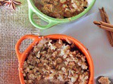 Caramelised Clementine and Amaretto Crumble