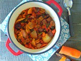 Chestnut and Artichoke Casserole with rosemary and thyme