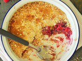 Raspberry, Blueberry and Rose Crumble