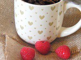 Two- Minute Chocolate Raspberry Brownie