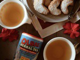 Almond Butter Cookies & olbas Tea