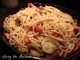 Fresh Tomato’s with Grilled Veggies and Spaghetti