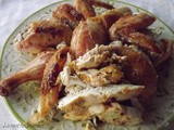There’s More Than One Way to Roast a Chicken…! ~ Roasted Chicken with Corn Bread Fritters ~