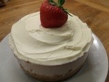 Small but perfectly formed - Strawberries and Cream Cheesecake