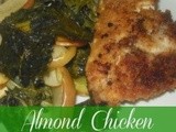 Almond Chicken with Roasted Kale and Apples