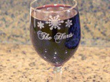 Beautiful Custom Etched Wine Glass #HolidayGifts