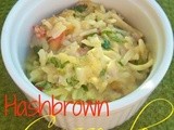 Brunchtime Hashbrown Casserole with Red Peppers