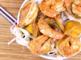 Chili Jumbo Shrimp Stir Fry with Mangoes #SecretRecipeClub