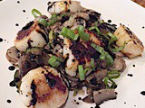 Lidia’s Scallops with Mushrooms in Wine