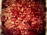 Delicious chocolate and pear tart
