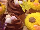 Easter Cupcakes – Chicks and Nests