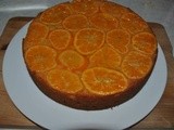 Sticky Clementine cake with cheesecake cream