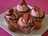 Strawberry and Chocolate Cupcakes