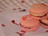 Strawberry and Cream Macarons