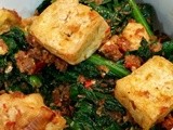 Kailan tofu with dried shrimps