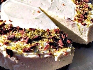 Chilled Lime and Chocolate Cheesecake