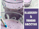 Creamy Blueberry and Banana Smoothie