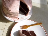 Chocolate and strawberry cake