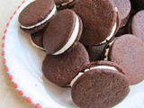 Homemade Oreos with a Rose Cream Filling