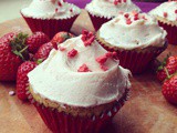 Stunning strawberry cupcakes